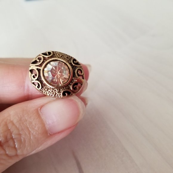 Swarovski Crystal Ring - Open end - Statement ring - Picture 6 of 11